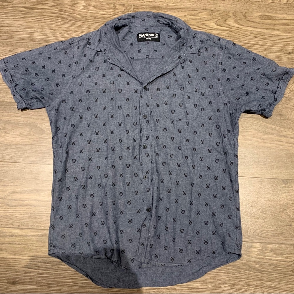 Men’s Button Up T-Shirt